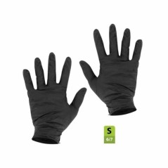 Gants nitrile noir taille S