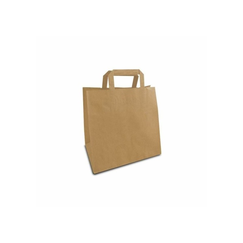 Sacs Kraft Poignées Plates 26x17x25